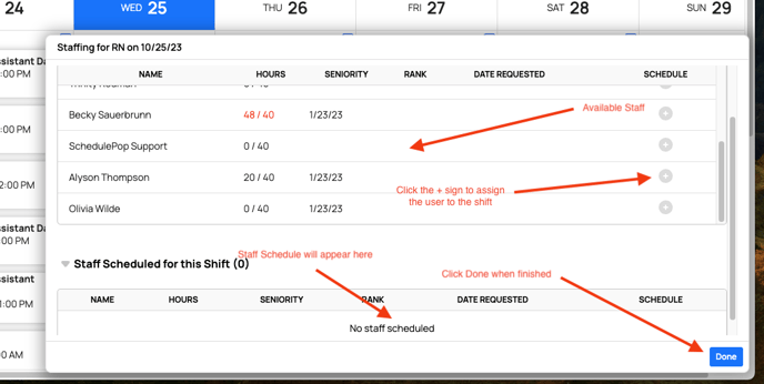 Add Users Drop Down in Shift View-1