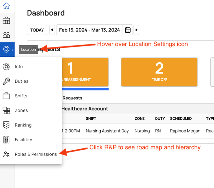 Click Locatiion Settings
