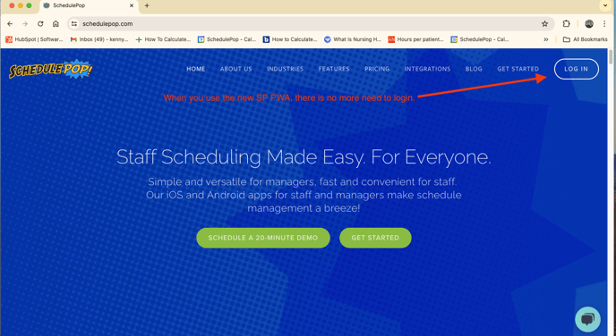 no need to login eac time